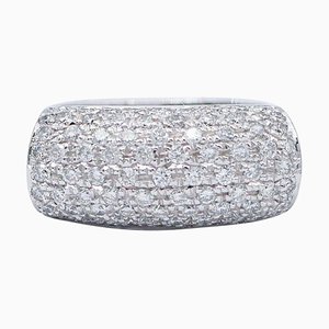 18 Karat White Gold & Diamond Ring