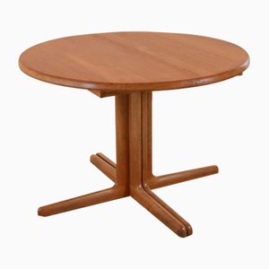 Danish Tingsryd Round Extended Dining Table