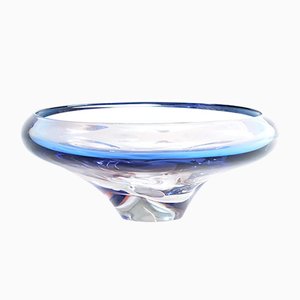 Czech Purple Glass Bowl from Skláreň Chribská, 1960s