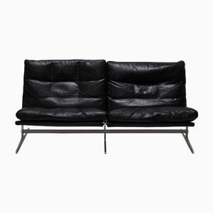 Sofa aus Leder und Stahl von Preben Fabricius & Jørgen Kastholm