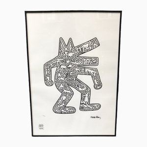 After Keith Haring, Figur, 1980er, Siebdruck