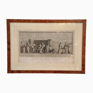Alessandro Mochetti, Figurative Scene, Etching, 18th Century, Framed