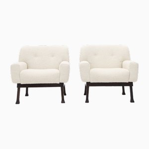 Allegra Armchairs in Wool Bouclé by Piero Ranzoni for Elam, 1960s, Set of 2