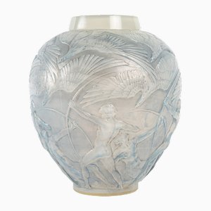 Opaleszierende Archers Vase von René Lalique, 1921