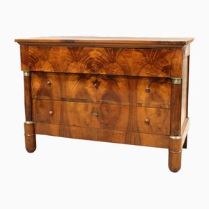 Commode Empire en Noyer, 19ème Siècle