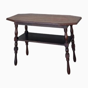 French Two-Tier Console Table in Walnut, 1890