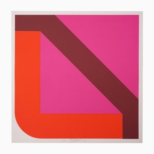 Georg Karl Pfahler, Dynamische Geometrie, 1977, Color Silk-Screen
