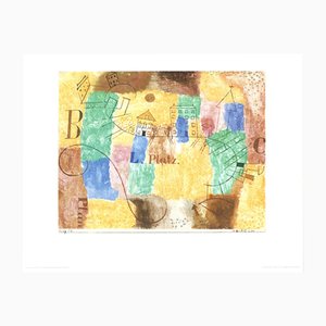 Paul Klee, The L-Square Under Construction, 1920, Litografia