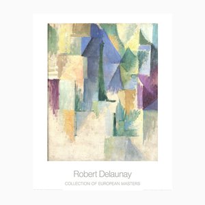 Robert Delaunay, Cuadro de ventana, siglo XX, Litografía