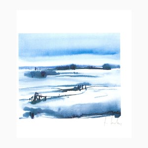 Hardtke, Paysage d'Hiver, années 2000, Lithographie