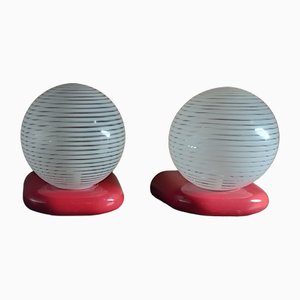 Vintage Pop-Art Table Lamps, Set of 2