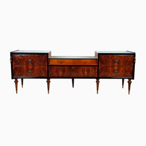 Mid-Century Sideboard with Mirrored Tops, 1950s