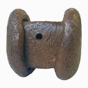 19th Century Paperweight Blacksmiths Hammer Head in Copper