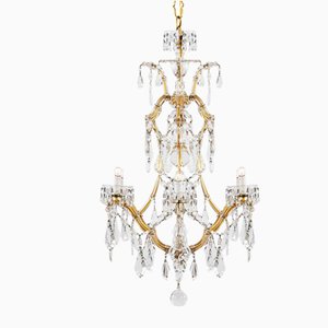 Chandelier in 7-Light Crystal from Maria Teresa, 1950s