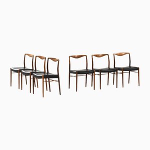 Dining Chairs attributed to Kai Lyngfeldt-Larsen for Søren Willadsen Møbelfabrik, 1960s, Set of 6