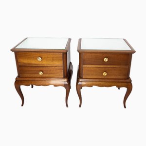Louis XV French Nightstands, 1970s, Set of 2