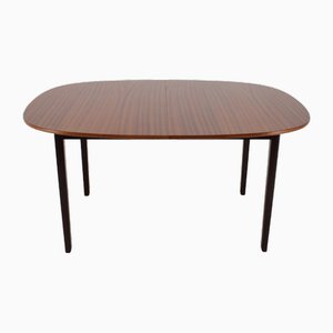 Extendable Mahogany Dining Table by P. Jeppesen for Ole Wanscher, 1960s