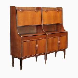 Vintage Teak Veneer Cabinet