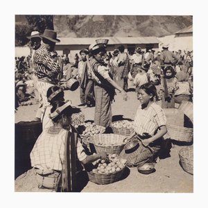 Hanna Seidel, Guatemaltekischer Markt, Schwarzweiß Fotografie, 1960er