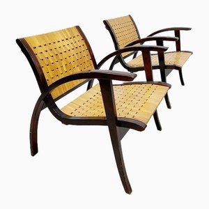 Set of Lounge Chairs by Erich Datckmann for Gelanka, Germany, 1920s