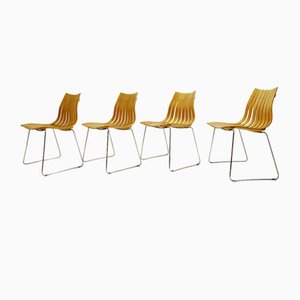 Mid-Century Scandinavian Junior Dining Chairs by Hans Brattrud for Hove Möbler, Set of 4