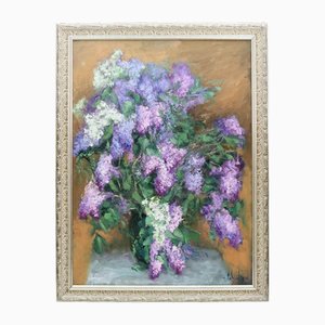 Janis Kalnmalis. Lilac. 2011, Painting on Cardboard, Framed