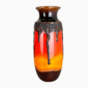 Crusty Fat Lava Vase from Scheurich, Germany, 1970s