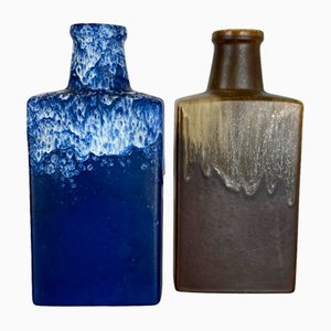 Fat Lava Vases from Scheurich, Germany, 1970s, Set of 2