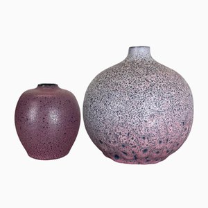 Ceramic Vase Objects from Römhild, Germany, 1970s, Set of 2