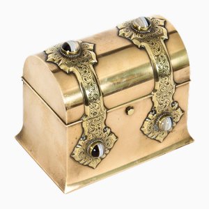 Ormolu & Achat Montierte Schatulle, 19. Jh. von Asprey