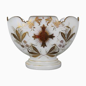 Wedding Cup in Opaline Glass with Fine Gold Gilding