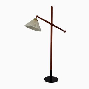 Adjustable Teak Floor Lamp Model 325 by Vilhelm Wohlert for Le Klint, Denmark, 1950s