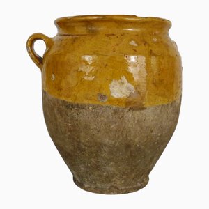 Pot with Vernisse Yellow Confit, Southwest of France, 1890s