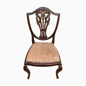 Hepplewhite Mahogany Shield Back Dining Chairs, Set of 6