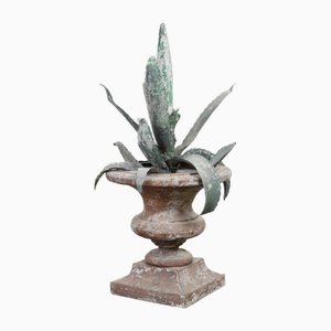 Agave Pflanzenskulptur aus Eisen, 18. Jh.