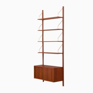 Mid-Century Teak Scandinavian One Bay Wall Unit in the style of Poul Cadovius, Denmark, 1960s