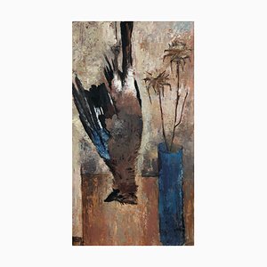 Charles Monnier, Retour de chasse au vase bleu, Oil on Canvas, Framed