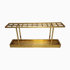 Brass Coat and Hat Rack