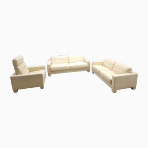 DS 17 Living Room Set in Leather from de Sede, Set of 3