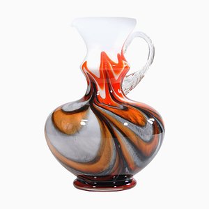 Vase Fiorentina en Verre Opalin de Stelvia, 1960s