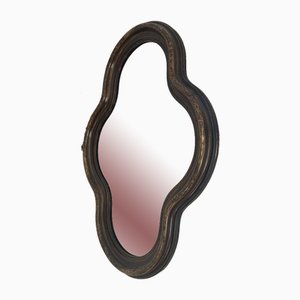 Gothic Serpentine Style Walnut Effect Mirror