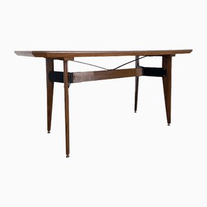 Dining Table in Wood, Metal and Formica by Carlo Ratti, Italy, 1960s
