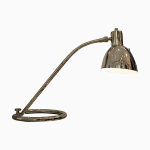 Lampe de Bureau Incurvée Mid-Century en Chrome, Italie, 1960s