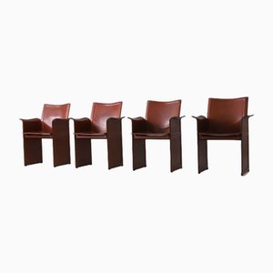 Vintage Korium Dining Chairs by Tito Agnoli for Matteo Grassi, 1970, Set of 4