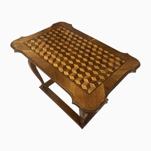 Mesa de juegos barroca de madera