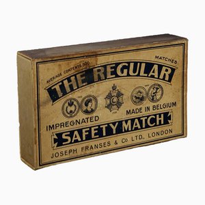 Large Antique Advertising Matchbox, 1908