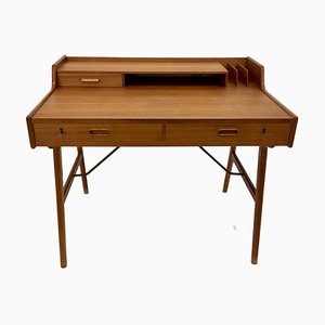Modell 56 Teak Schreibtisch von Arne Wahl Iversen für Vinden Möbelfabrik, Dänemark, 1960er