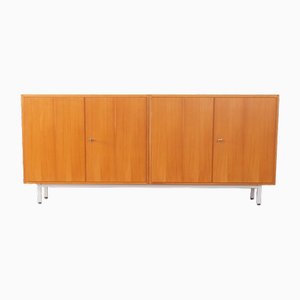 Sideboard aus Stahl & Eschenholz, 1960er