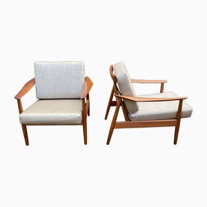 Model 164 Lounge Chairs by Arne Vodder for Cado, 1965, Set of 2