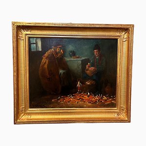 Andor G. Horvath, Figuren, 1890er, Öl auf Leinwand, Gerahmt